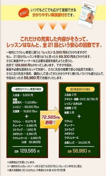 初心者向けウクレレ講座DVD初心者セットについて